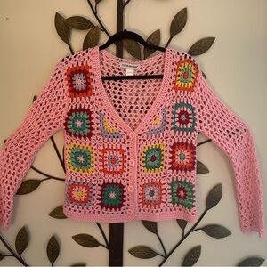 Cotton Emporium Crocheted Cardigan